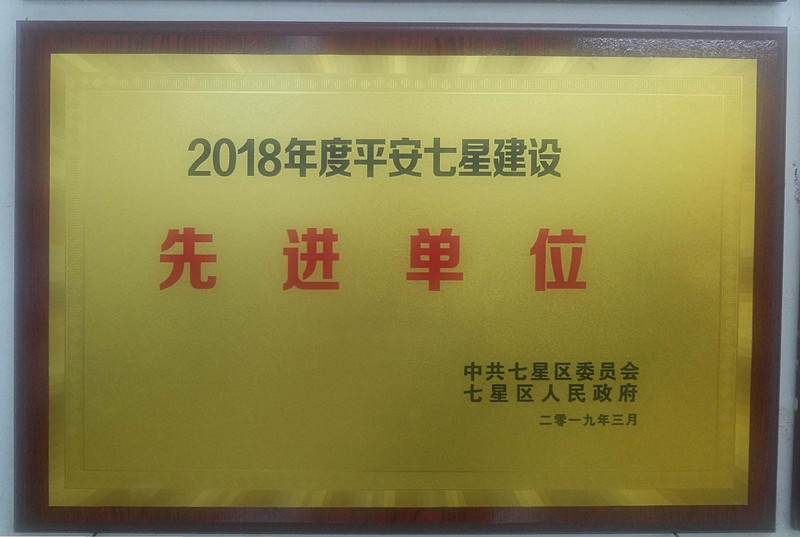 2018年平安七星先进单位